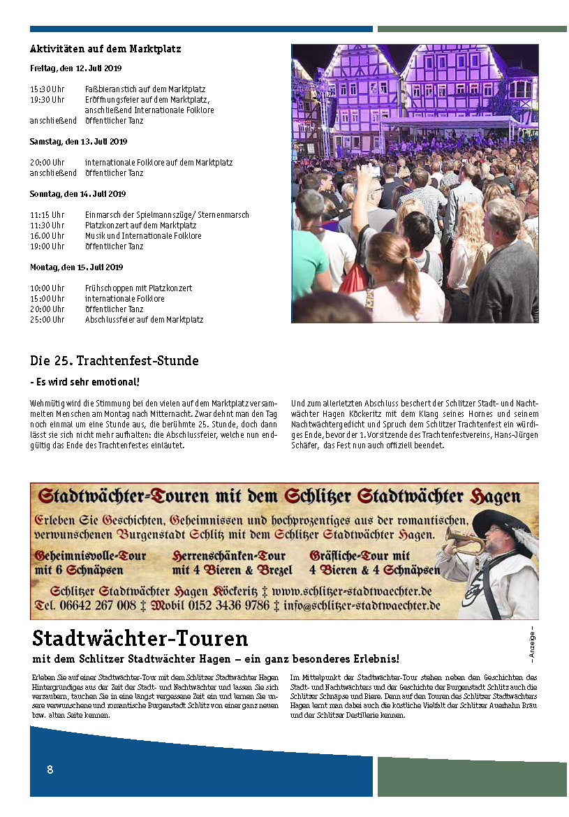 Trachtenfest Bote 2019 - 25. Stunde - Stadt- und Nachtwächter Hagen Köckeritz
